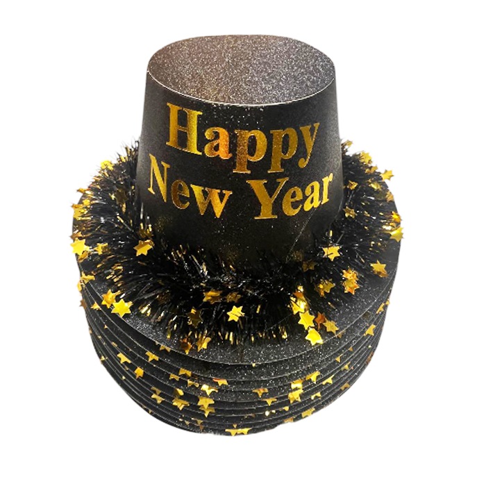 Happy New Year Parti Şapkası Gold