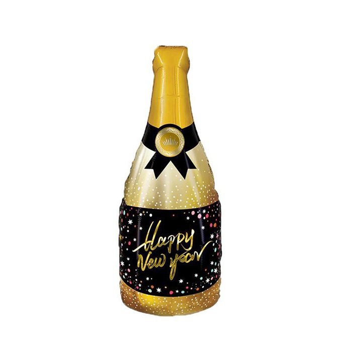 Happy New Year Şampanya Folyo Balon