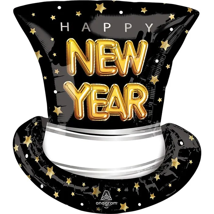 Happy New Year Şapka Folyo Balon