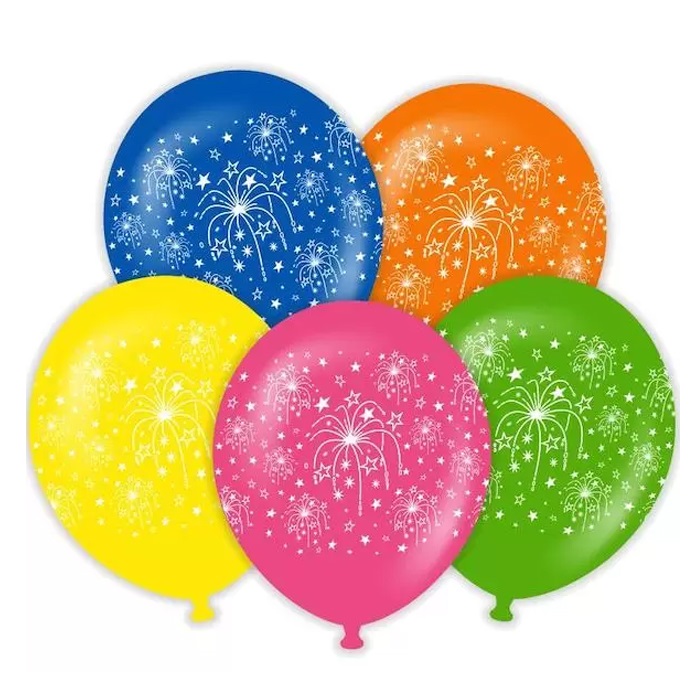 Havai Fişek Baskılı Balon
