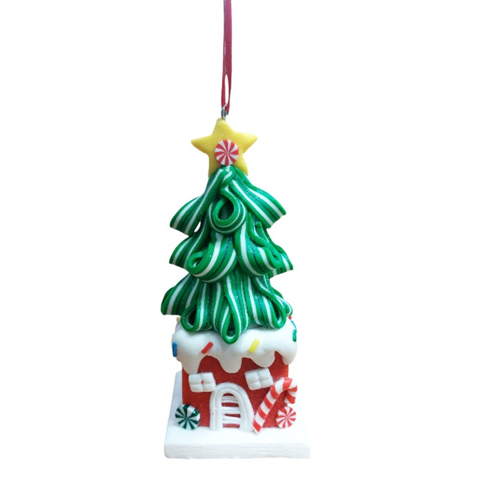 Hediye Paketi Şeker Asma Süs Yeşil