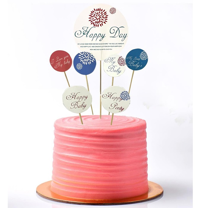 Happy Baby Yazılı Pasta Kürdanı