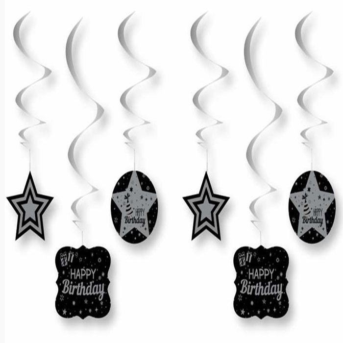 Happy Birthday Kıvrımlı Asma Süs