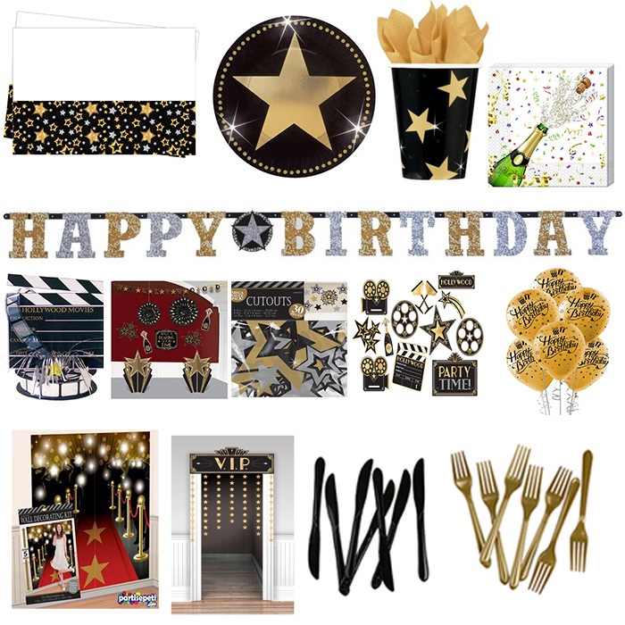 Hollywood Temal Part Seti 24 Kişilik