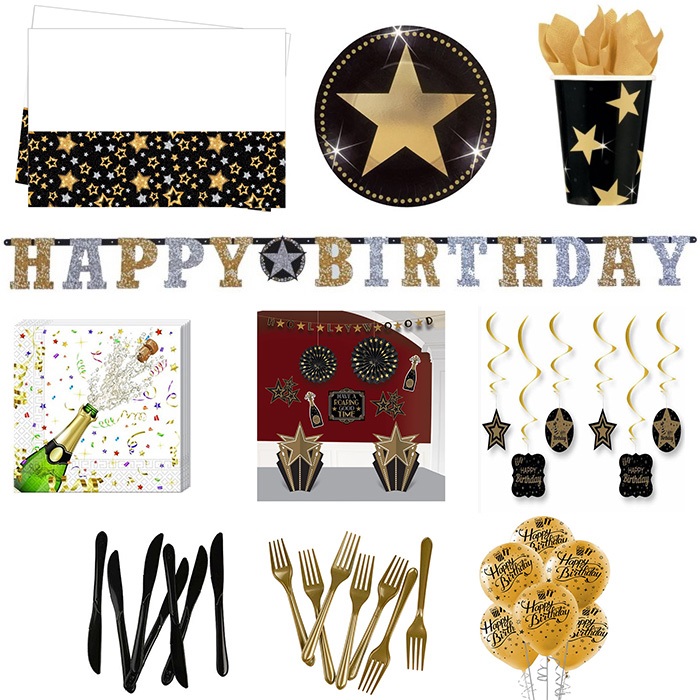 Hollywood Temalı Parti Seti 8 Kişilik