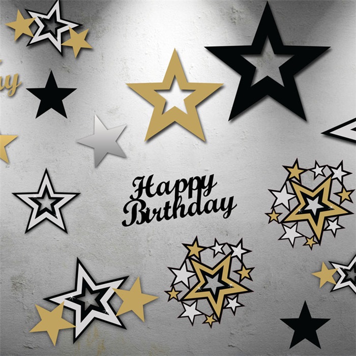 Amscan Yıldızlar Duvar Dekor Süsü