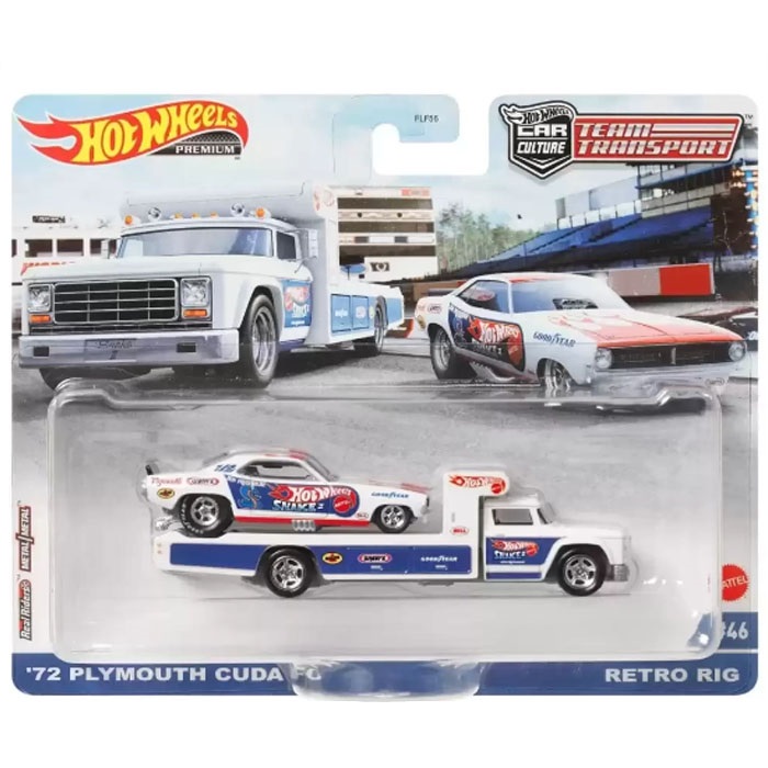Hot Wheels Plymouth Cuda Fc Retro Rig Diecast Car