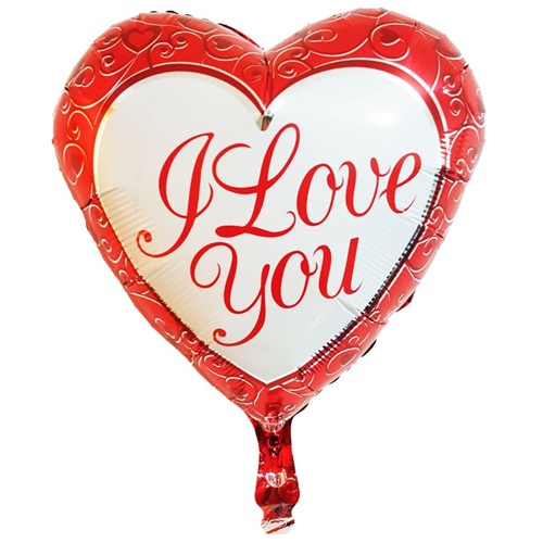 I Love You Kalp Folyo Balon