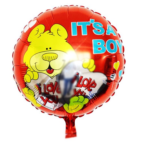 Kırmızı Renkli It's A Boy Folyo Balon