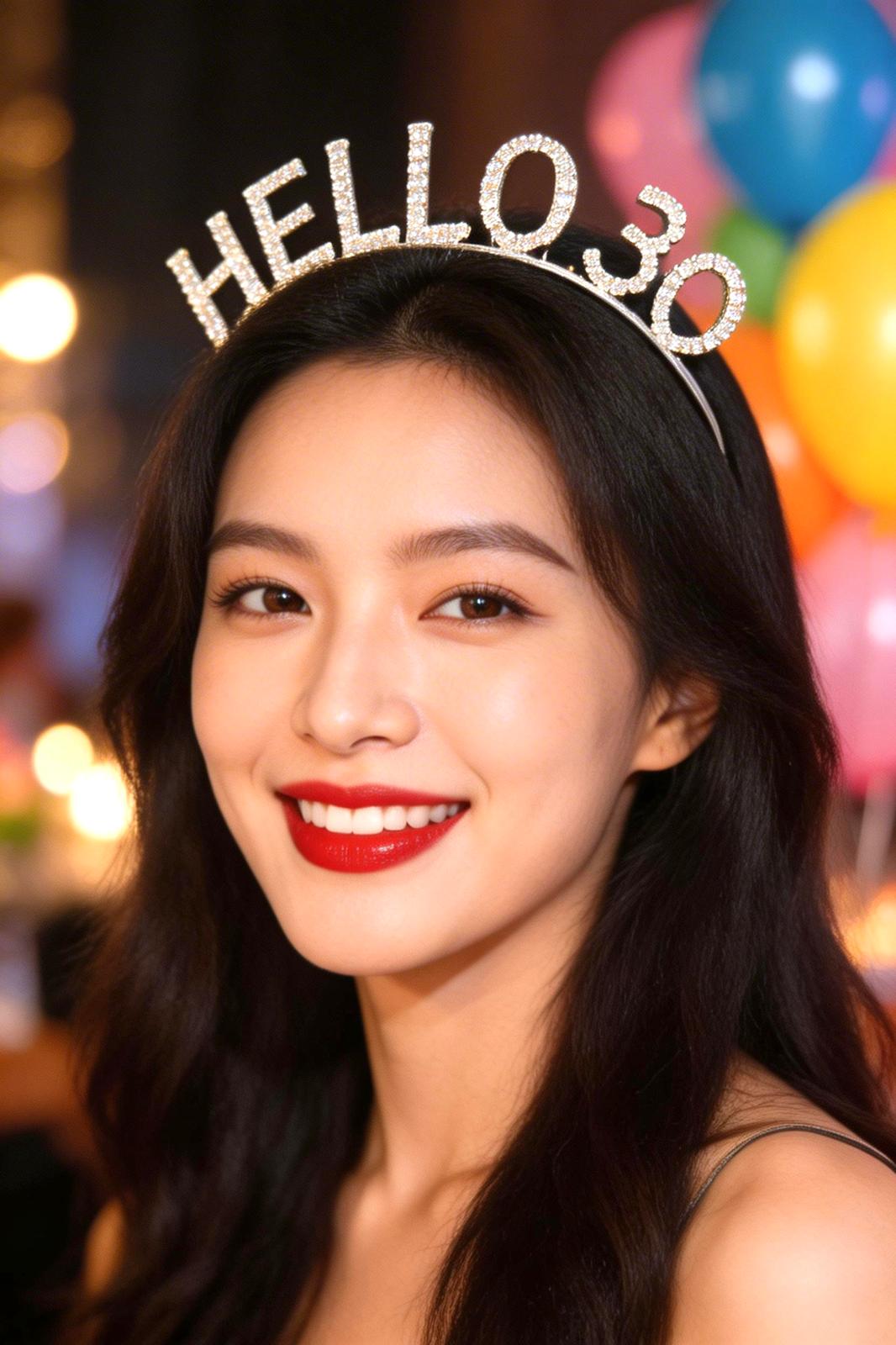 Hello 30 Kristal Taşlı Parti Tacı