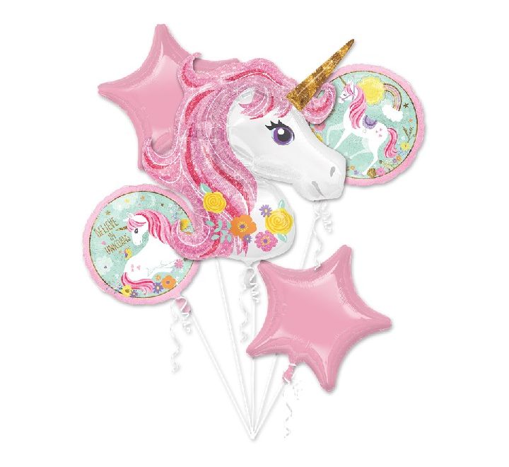 Unıcorn Folyo Balon Supershape 5 Lİ  Demet