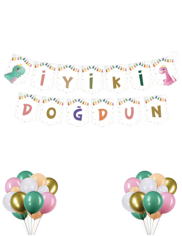Baby Dinozor İyi Ki Doğdun Yazı Banner