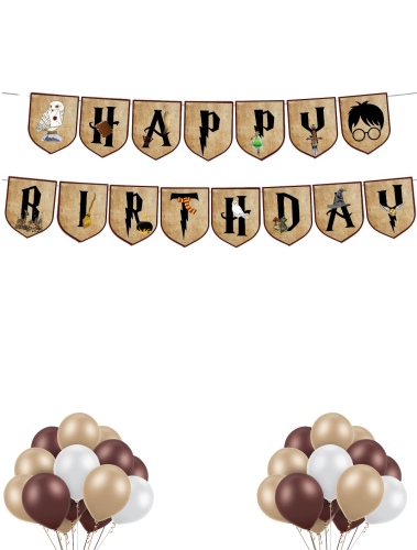 Harry Potter Happy Birthday Banner