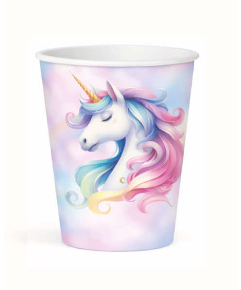 Unicorn Temalı Bardak 8 Adet