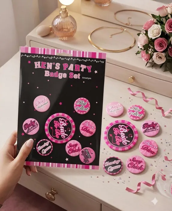 Bride To Be Girls Night Out Rozet Seti
