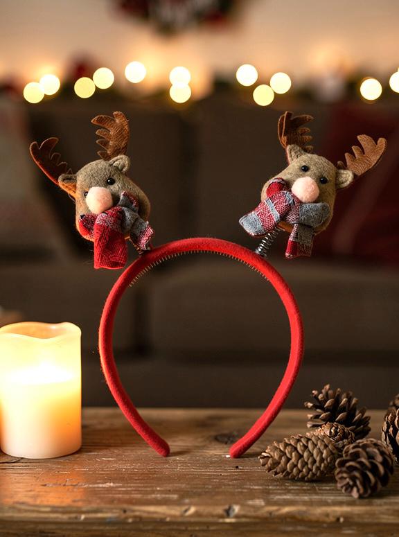 Geyik Figürlü Yılbaşı Taç