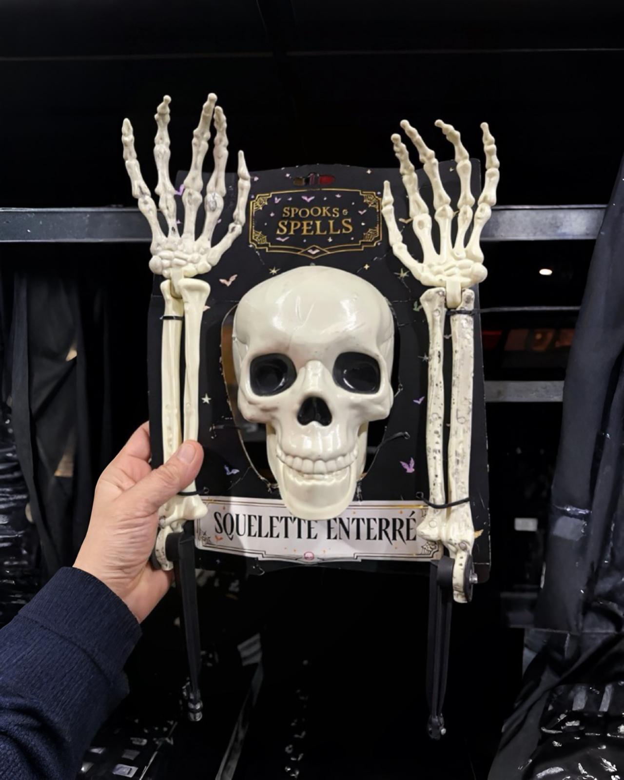 Halloween İskelet Kafası Ve Elleri Dekor Süs