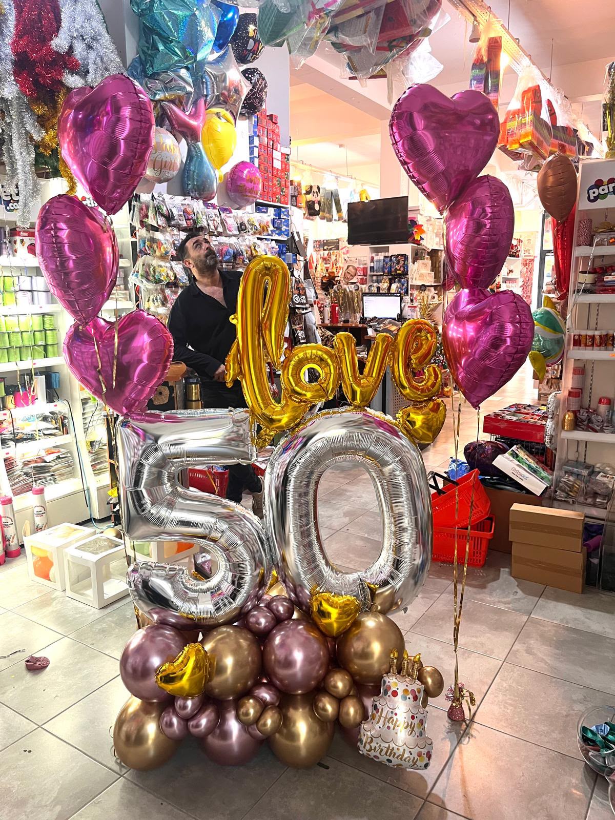 Kişiye Özel Yaş Doğum Günü Balon Aranjmanı