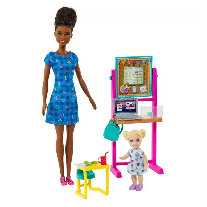 Barbie Ben Büyüyünce Oyun Seti Öğretmen, Siyah Saçlı