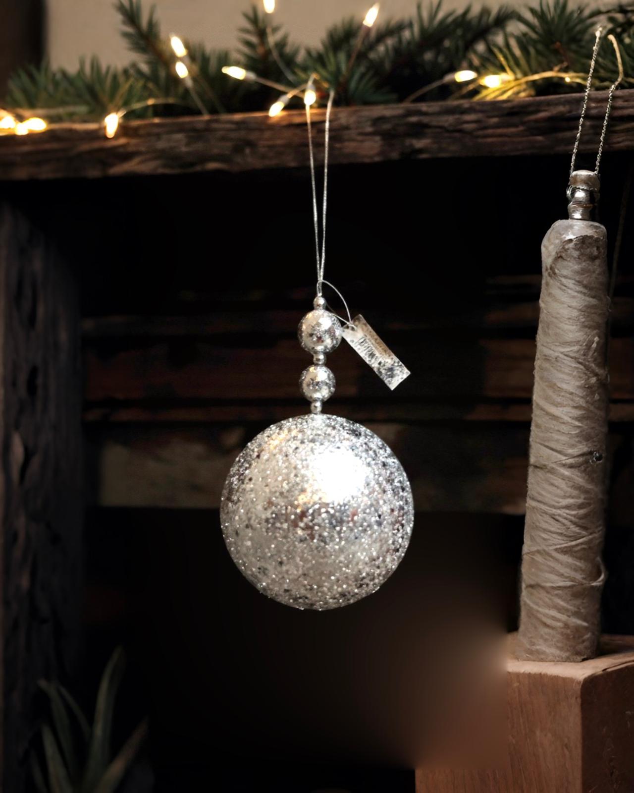 Yılbaşı Ağacı Gumus Simli 10*5 CM