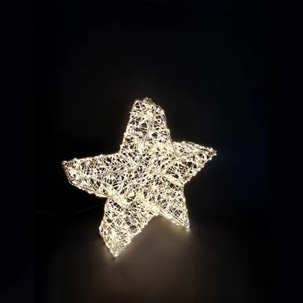 Yılbaşı Noel yıldızı aydınlatmalı 29 cm 800 LED 1 adet