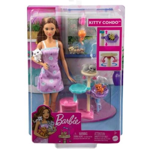 MATTEL BARBİE VE YAVRU KEDİLERİ OYUN SETİ