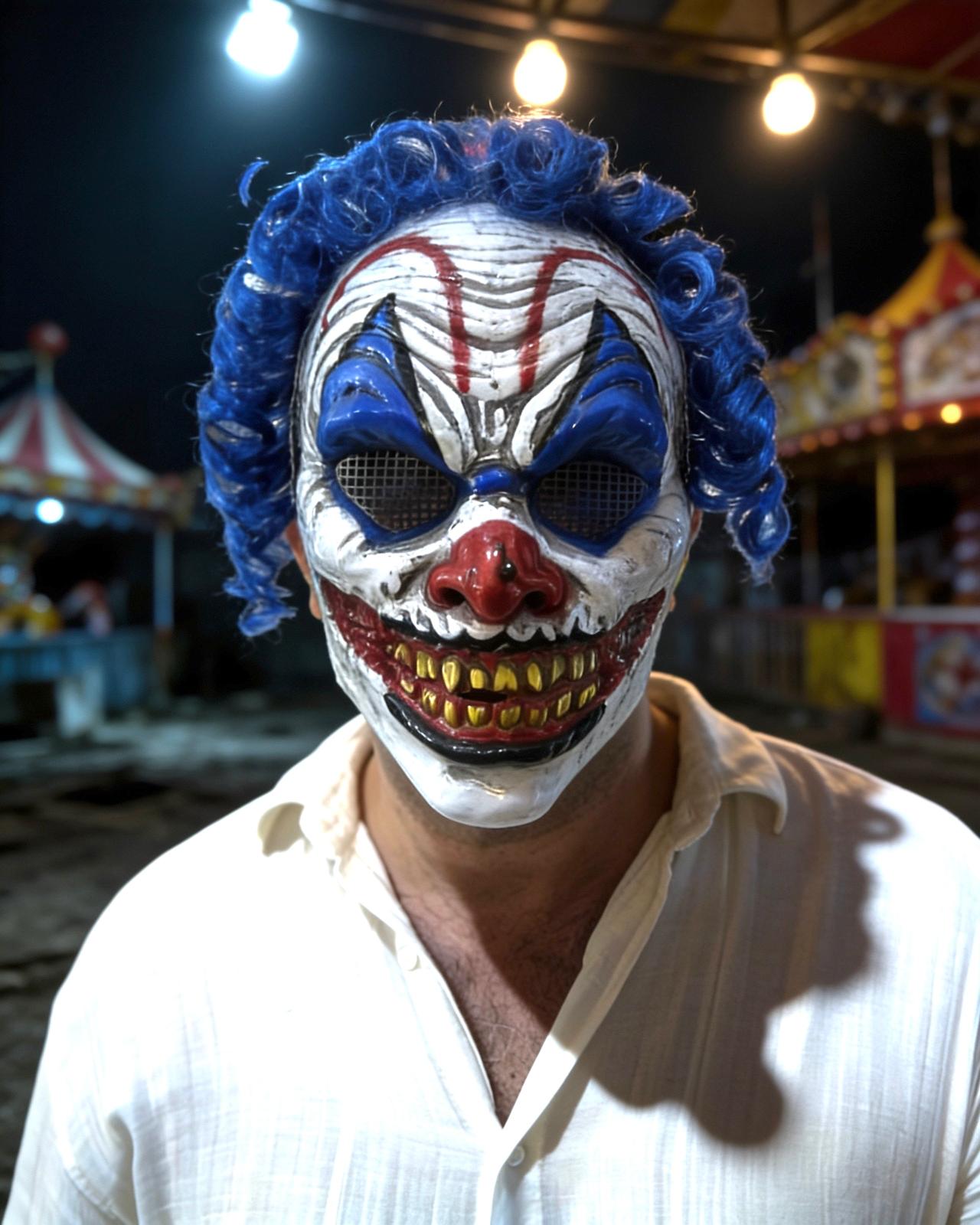 Halloween Joker Maskesi – Korkunç Palyaço Maskesi, Cadılar Bayramı Kostüm Maskesi