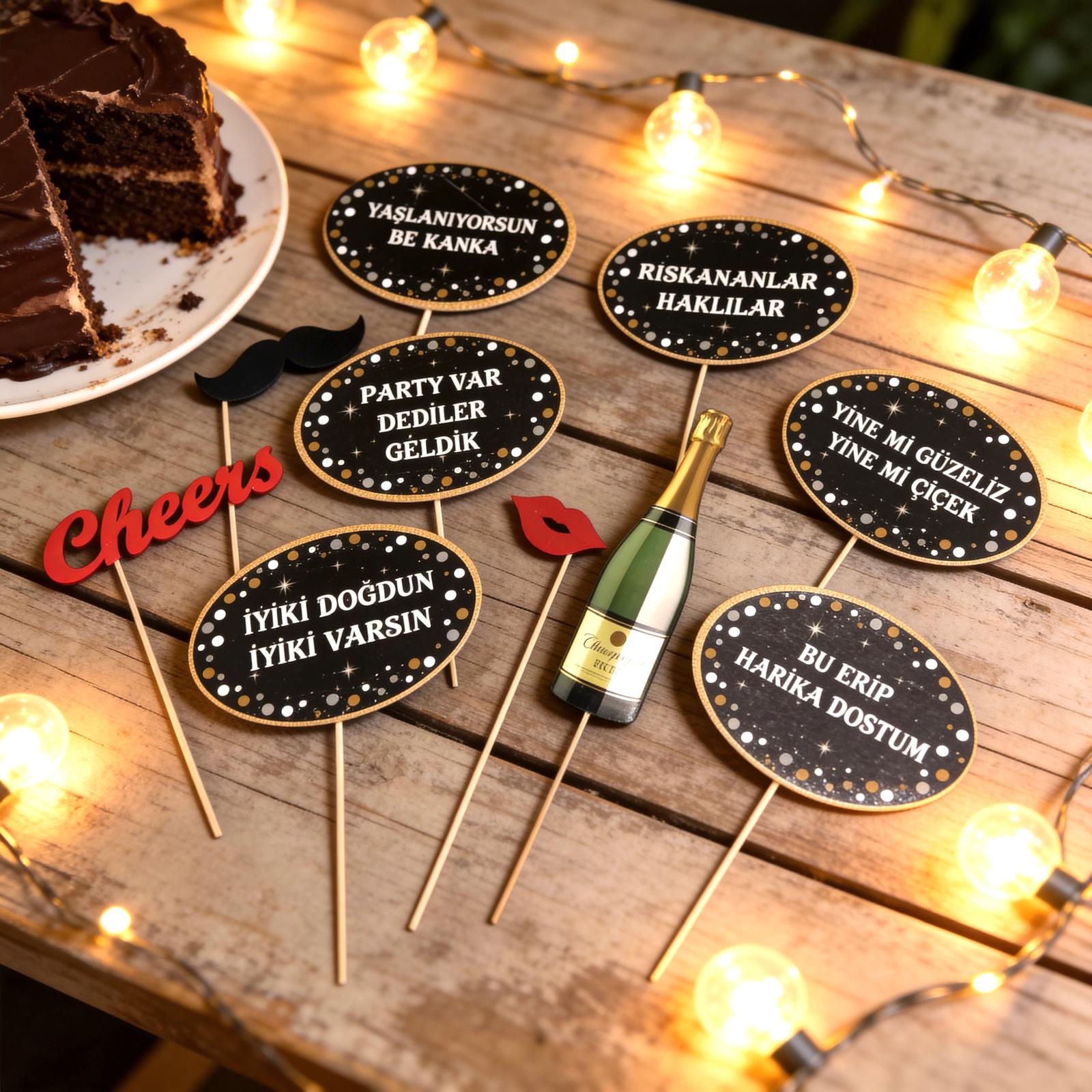 Yetişkin Konuşma Balonları Seti 10 Lu