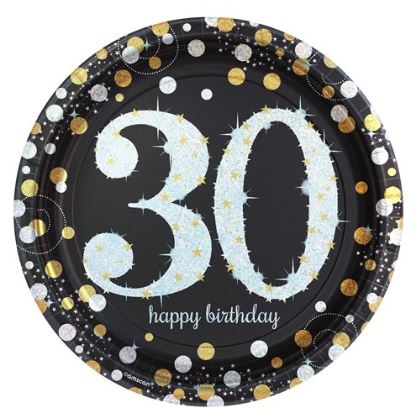 Amscan 30 Yaş Happy Birthday Holografik Folyo Balon