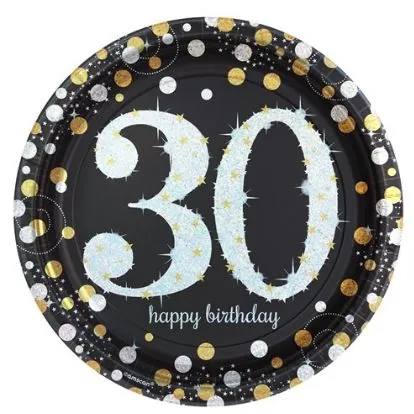 Amscan 30 Yaş Happy Birthday Holografik Folyo Balon