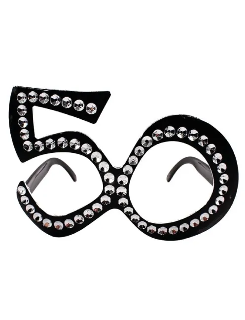 50 Yaş Taşlı Parti Gözlüğü