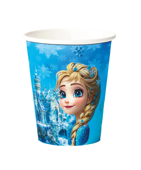 Frozen Buz Işıltısı Plastik Bardak