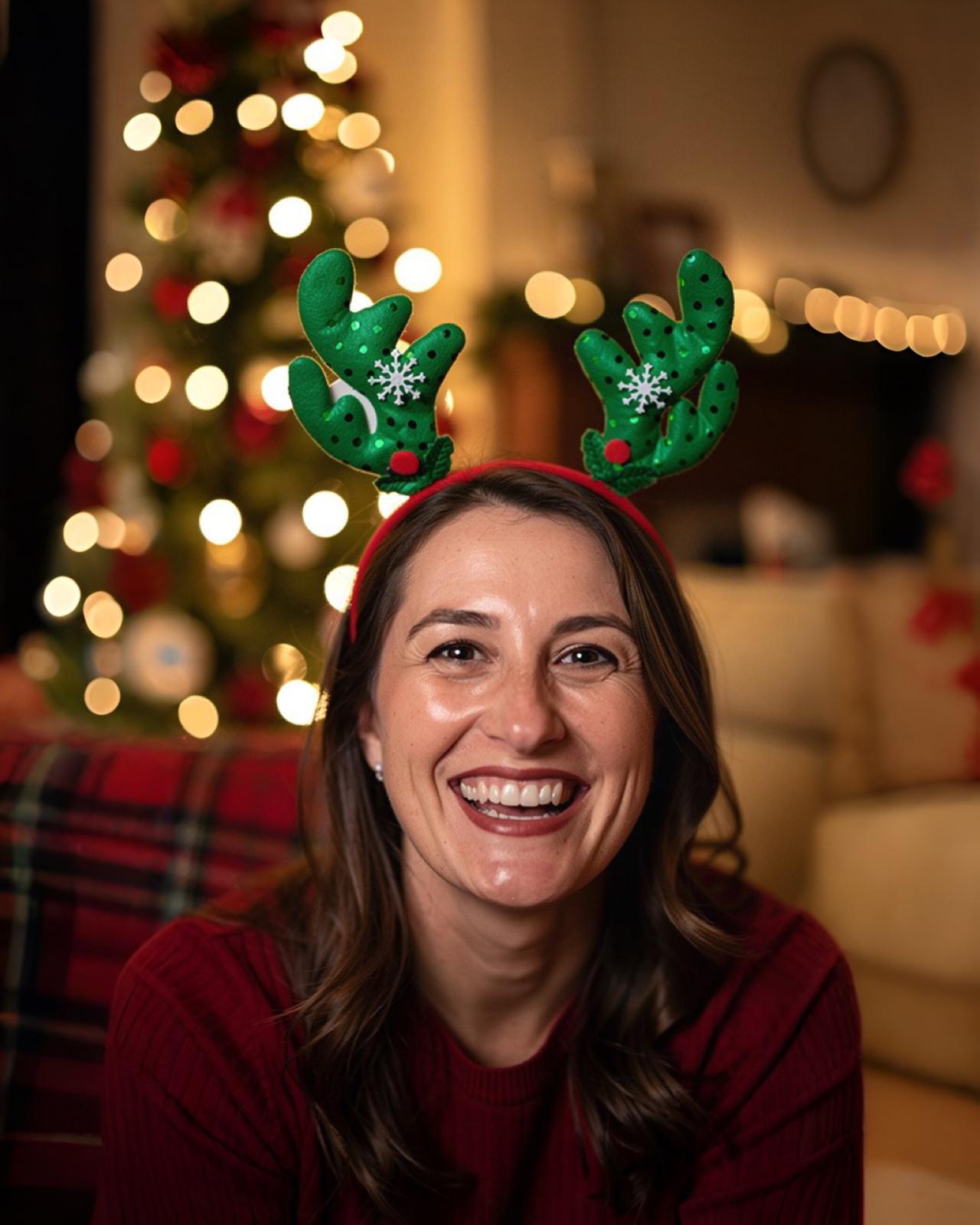 Yılbaşı Geyik Figürlü  Parti Taç