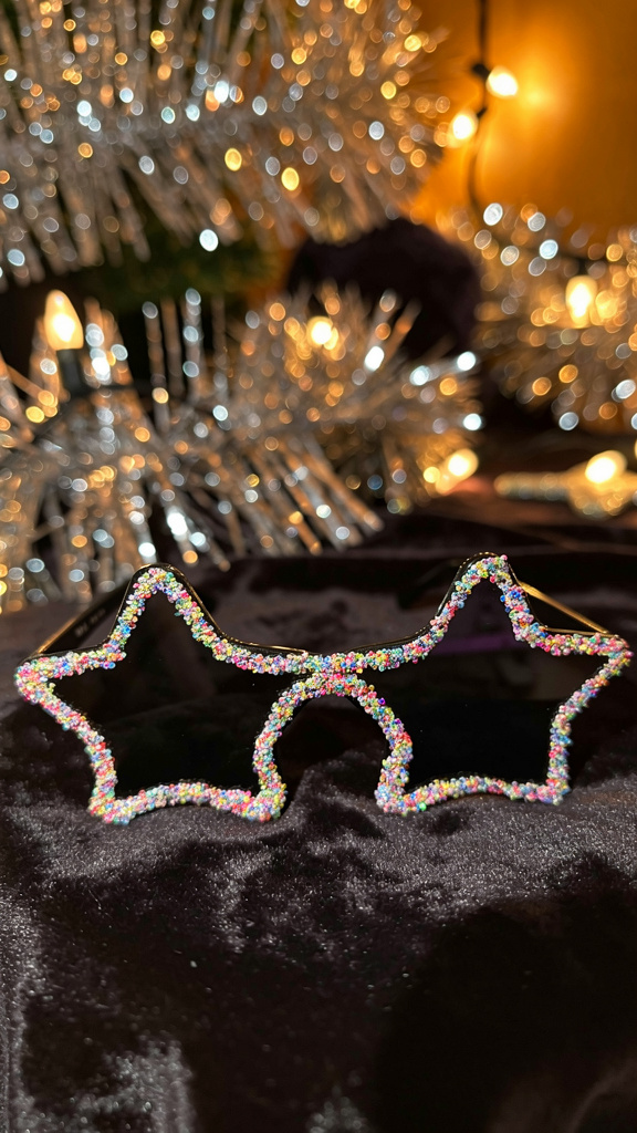 Taşlı Yıldız Parti Gözlük