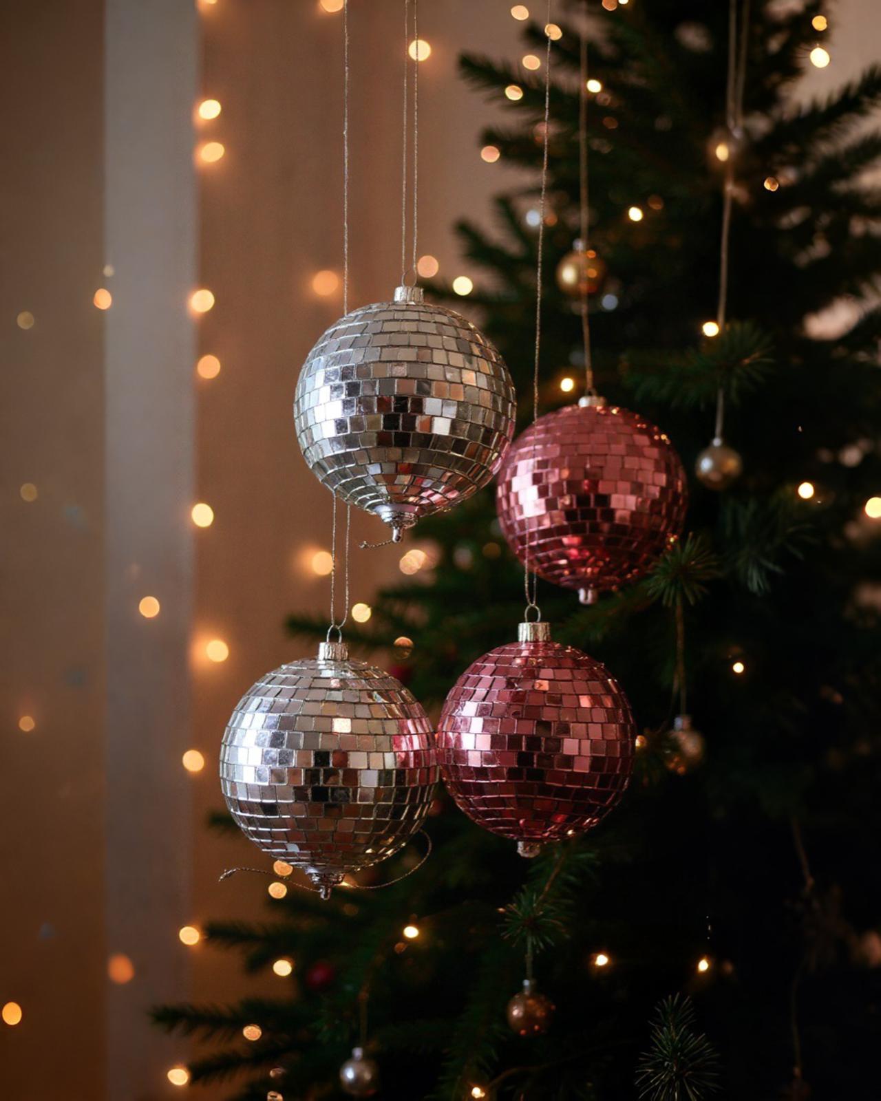 Yılbaşı 8 CM Disko Topu Seti