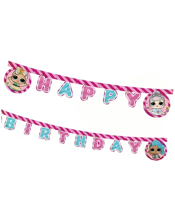 LOL Bebek Happy Birthday Yazı Banner