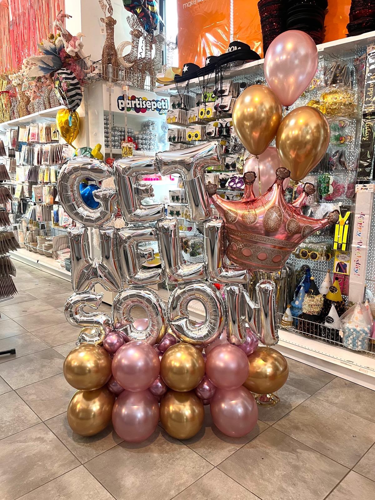 Kişiye Özel İsim Yazılı Balon Aranjmanı