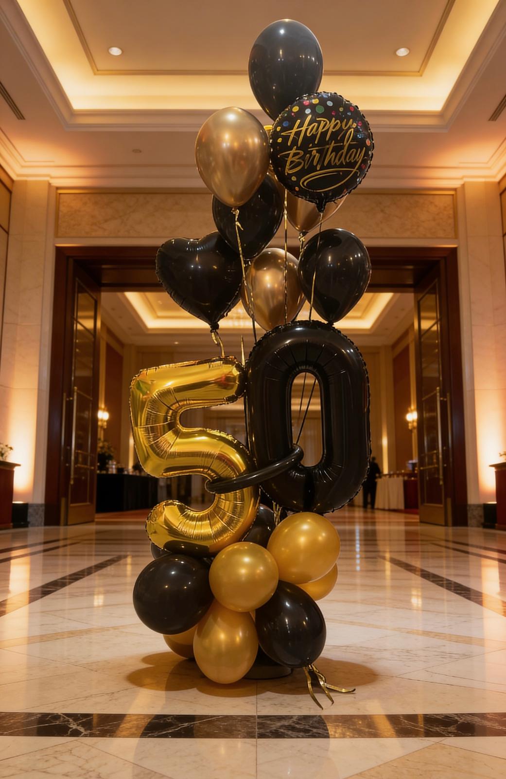 Yaş Temalı Balon Buket Aranjman