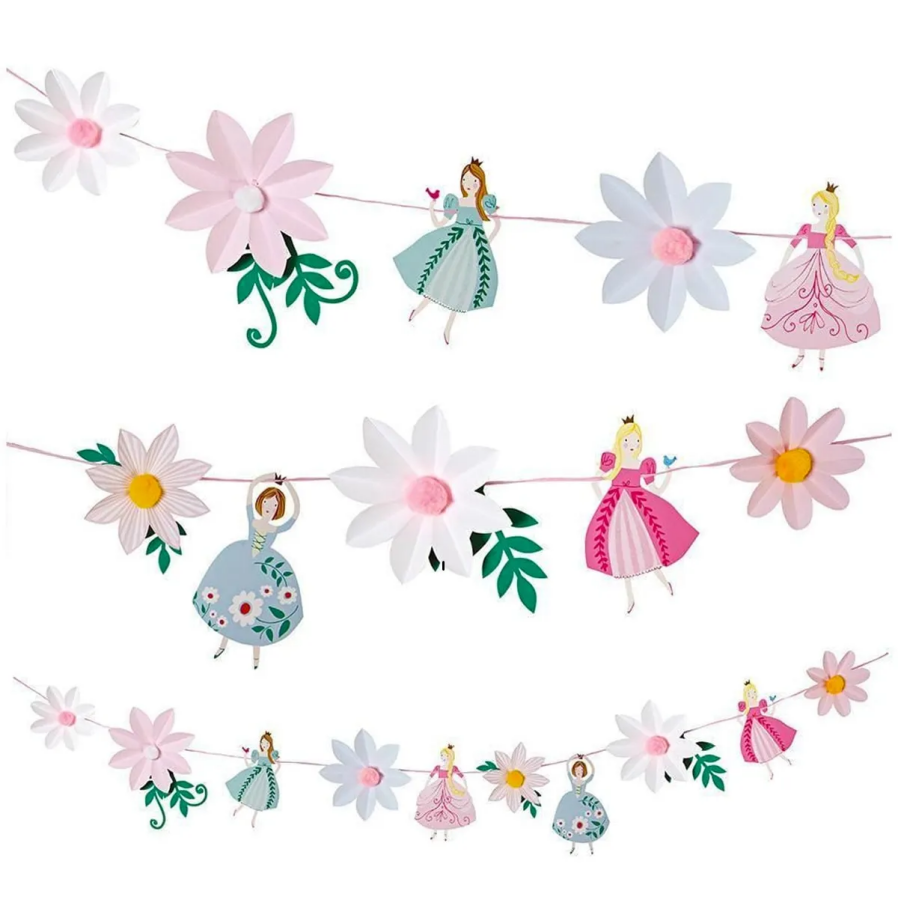 Prenses Çiçek Temalı Banner 2.8 Metre