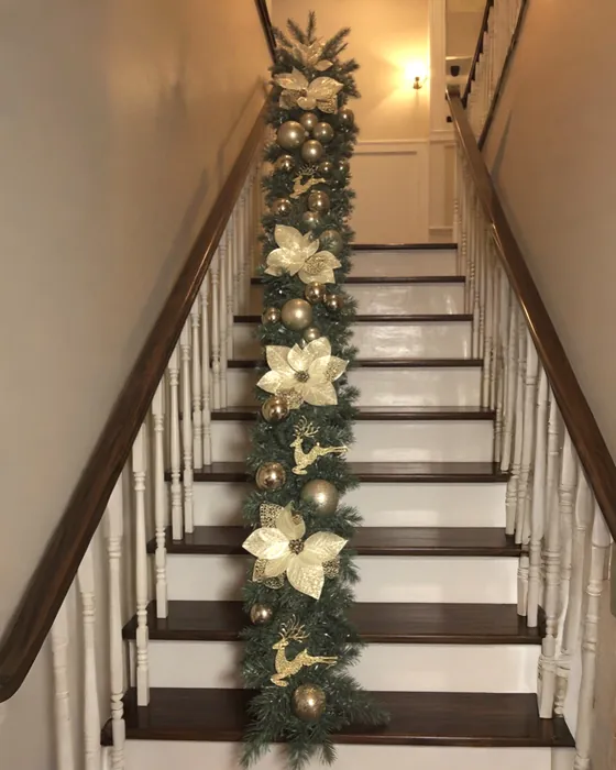 Lüks Yeşil Renkli Garland Dekor Süs 230 cm