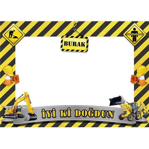 İnşaat Temalı Kişiye Özel Çerçeve