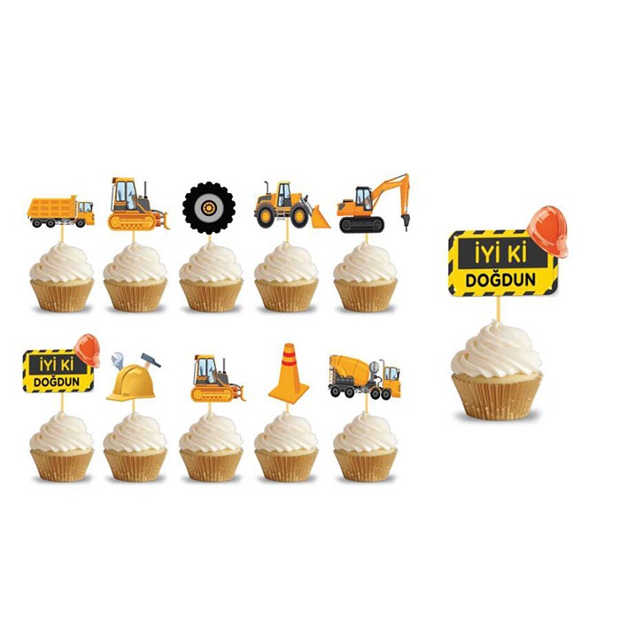 İnşaat Baskılı Kürdan Süs