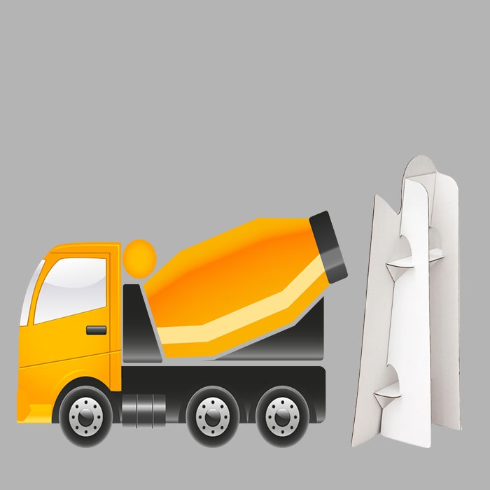 İnşaat Çimento Aracı Ayaklı Pano