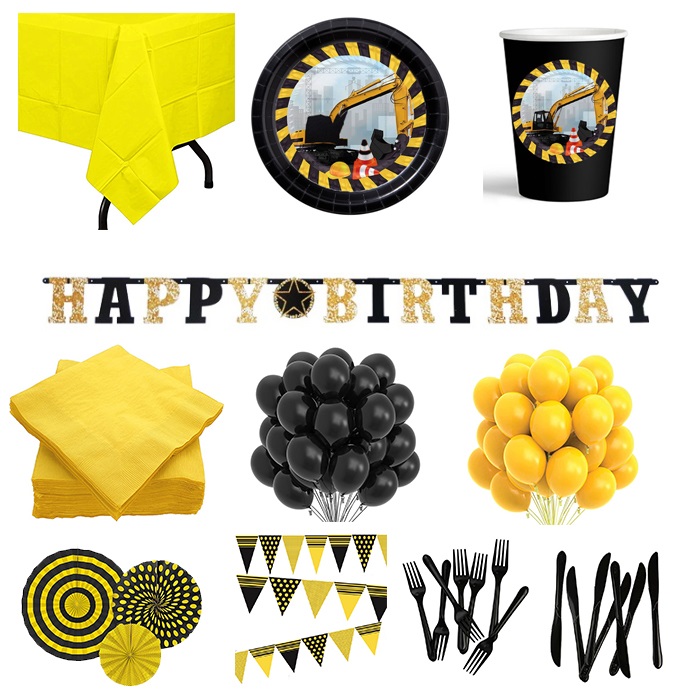 İnşaat Temalı Parti Seti 16 Kişilik