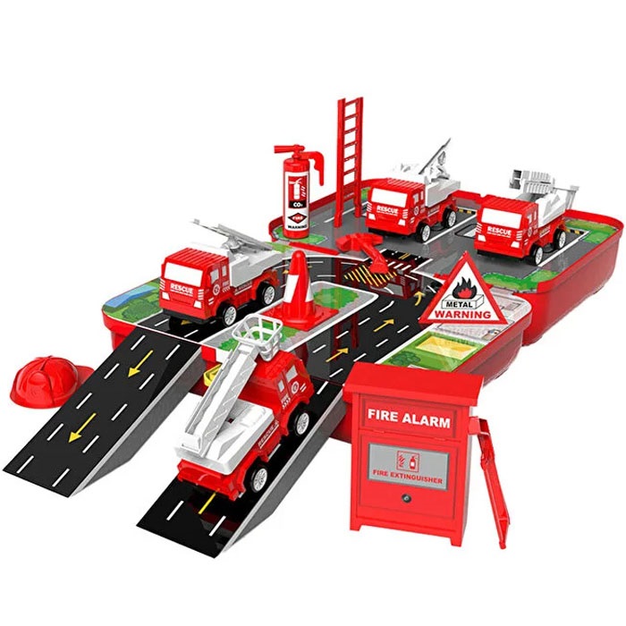 Işıklı Ve Sesli İtfaiye Arabası Seti