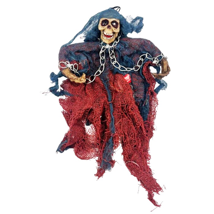 İskelet Korkuluk Işıklı Sesli Kırmızı