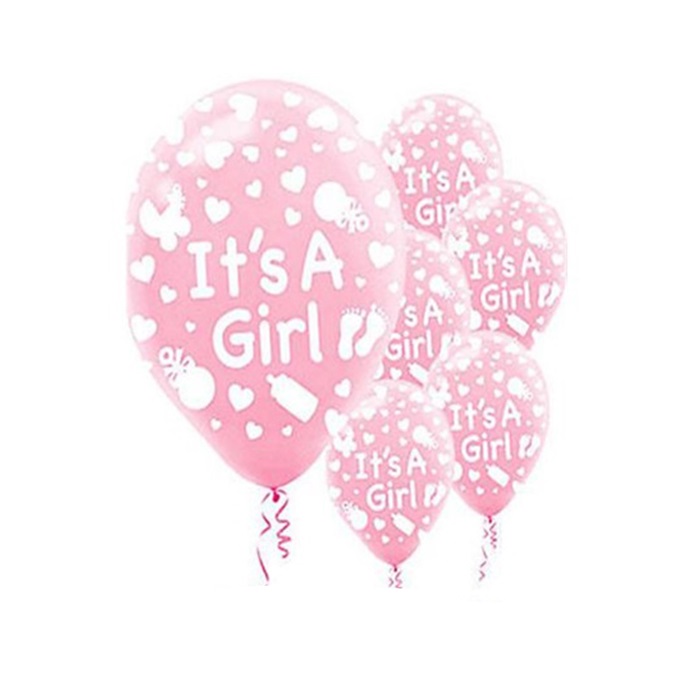 İt's A Girl Baskılı Balon