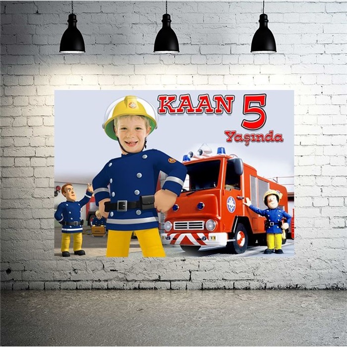 İtfaiyeci Sam Kişiye Özel Afiş