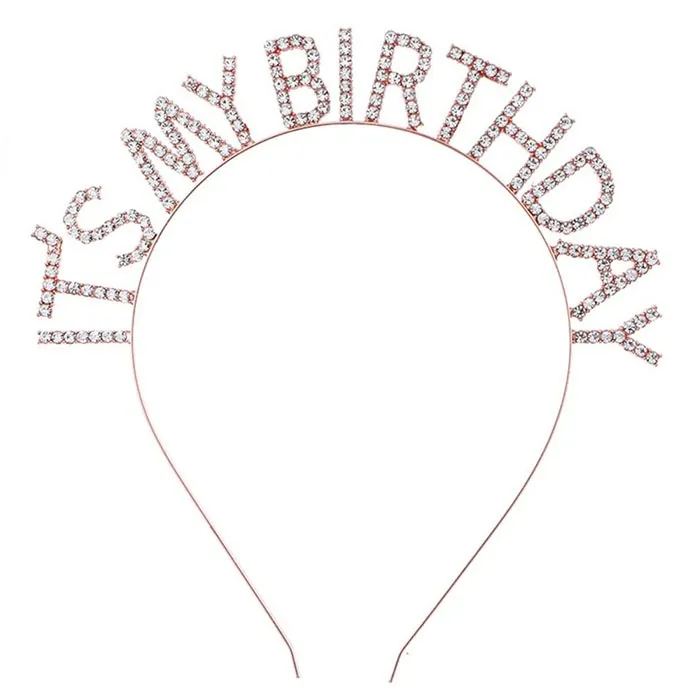 Its My Birthday Kristal Taşlı Taç