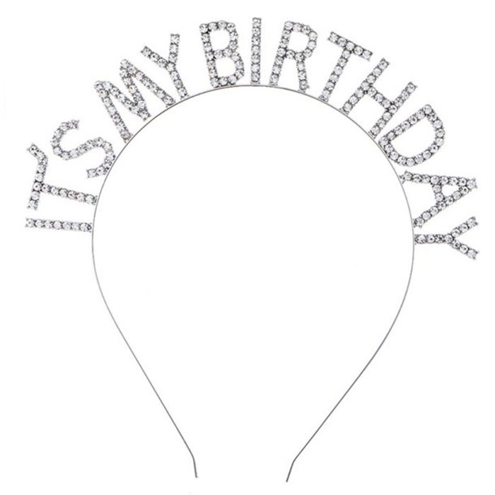 Its My Birthday Kristal Taşlı Taç